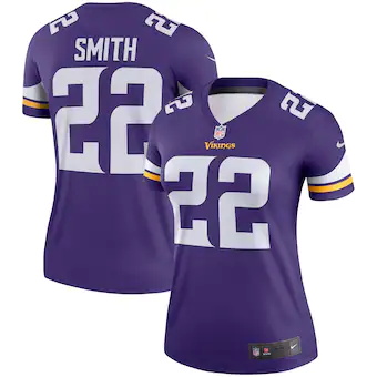 womens nike harrison smith purple minnesota vikings legend 